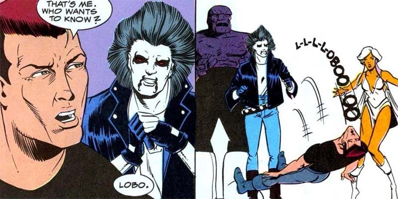 Lobo é um dos integrantes da força policial L.E.G.I.Ã.O. - formada por Vril Dox